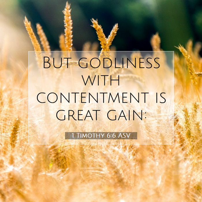 Godliness + Contentment = Great Gain - Bethel 